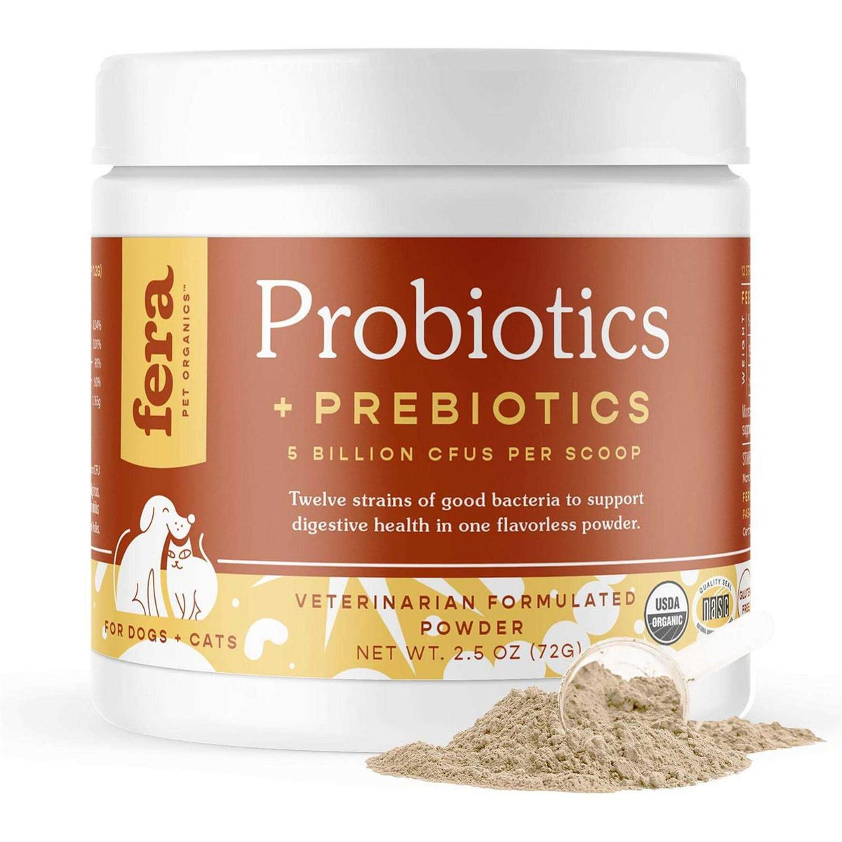 Probiotics with Organic Prebiotics for Dogs & Cats Q7693