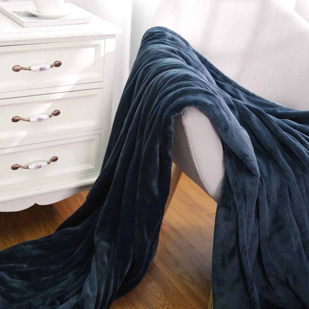 Electric Heated Blanket Twin Size Blue B4455