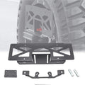 Rear Spare Tire Mount License Plate Relocation Bracket with 3rd Brake Light Mounting Bracket Kit for Jeep Wrangler JL 2018 2019 2020 2021 2022 Pack of 2 S7739