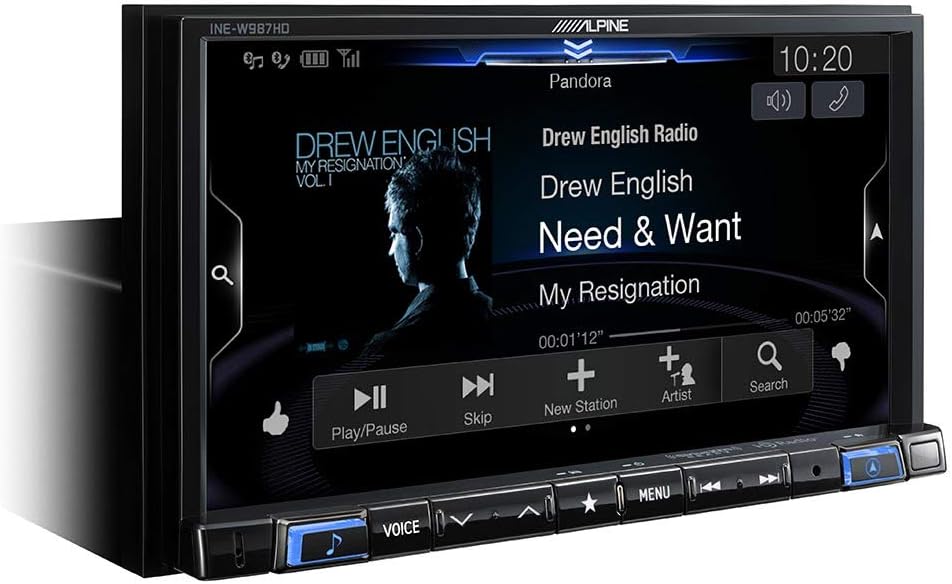Digital Media Navigation Receiver with Windshield Mount Dashcam A472765