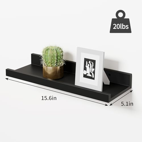 Rustic Brown Wall Shelves Set of 8 F15470