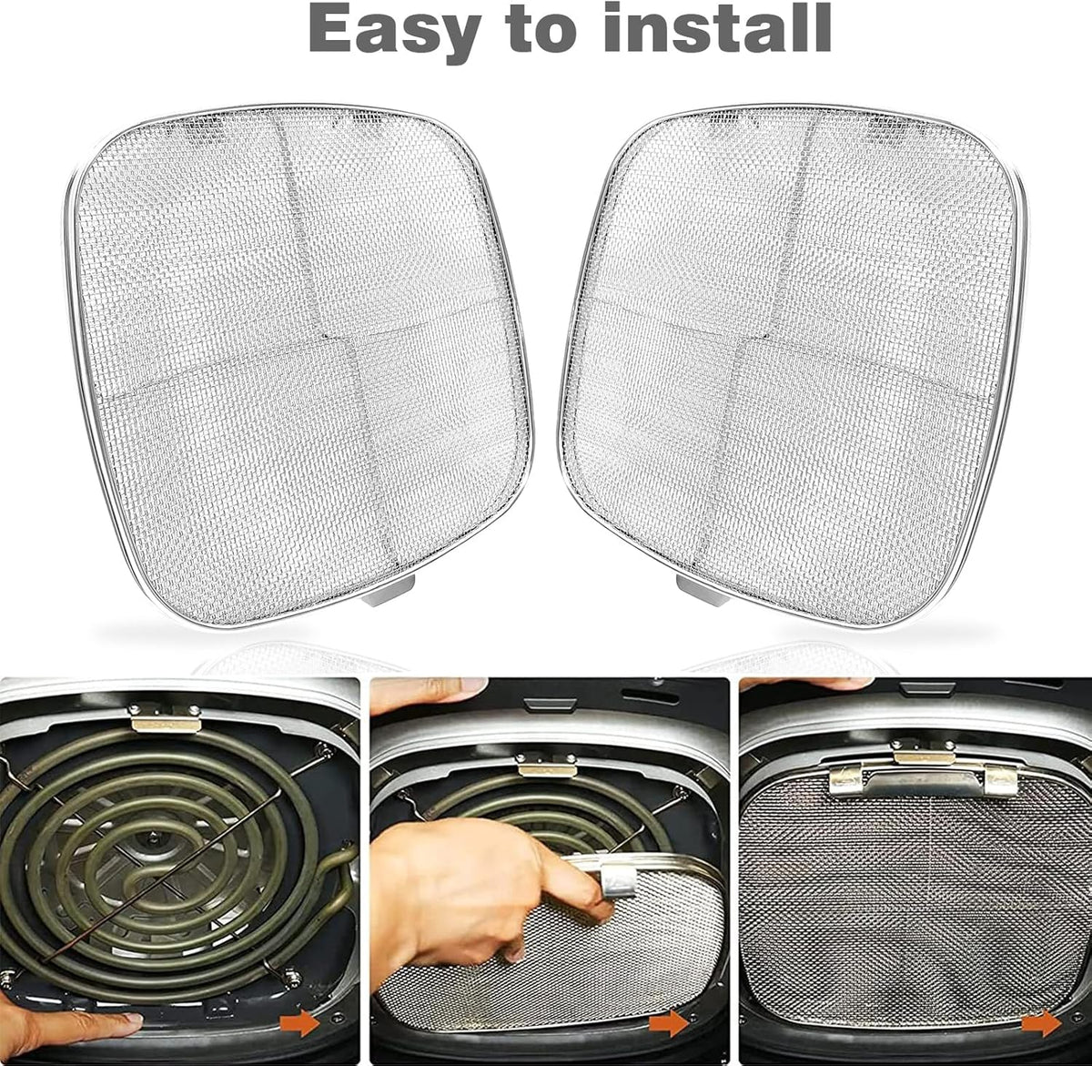 2 Pack Stainless Steel Splatter Shield Y713675