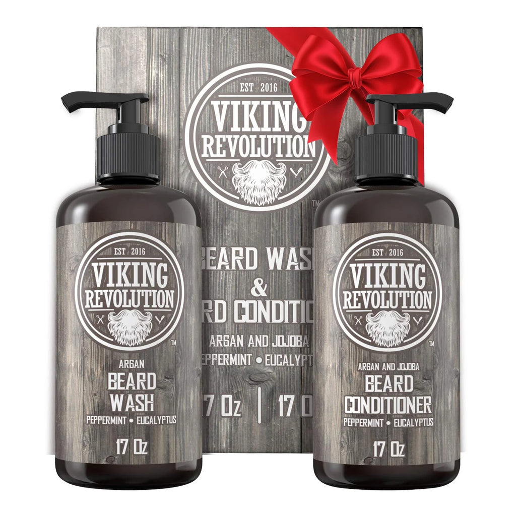 Beard Wash & Beard Conditioner Peppermint & Eucalyptus 34 Oz O214024