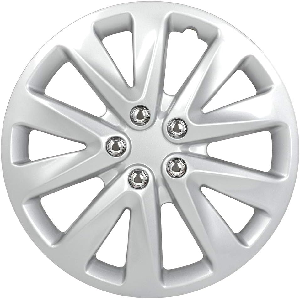 4PC Set 16 inch Silver Hubcap Wheel Cover Snap On Hubcap R657841