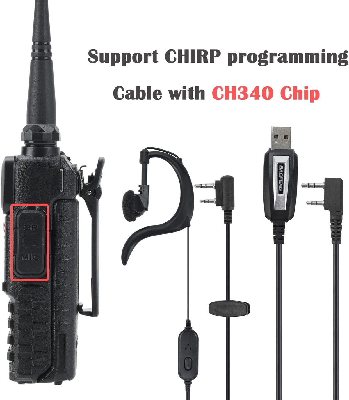 2 Pcs Dual Band Amateur Radio VHF/UHF Walkie Talkie N4849