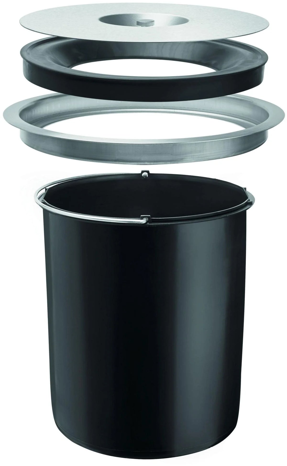 12-1/4" Counter Mount Trash/Ice Container - Stainless Z809