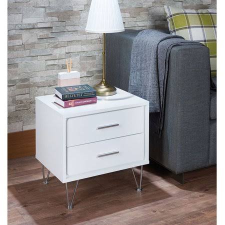 White Night Table C66418