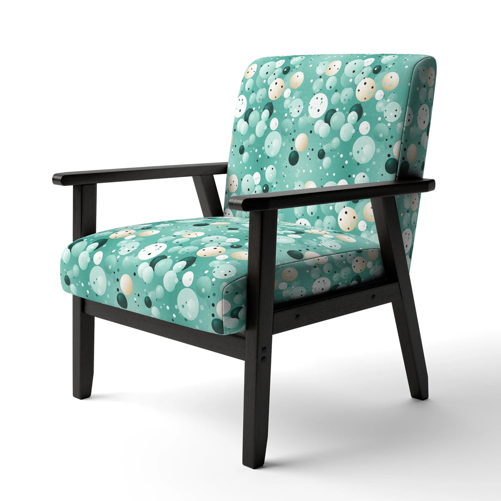 Upholstered Polka Dots Accent Chair U173765