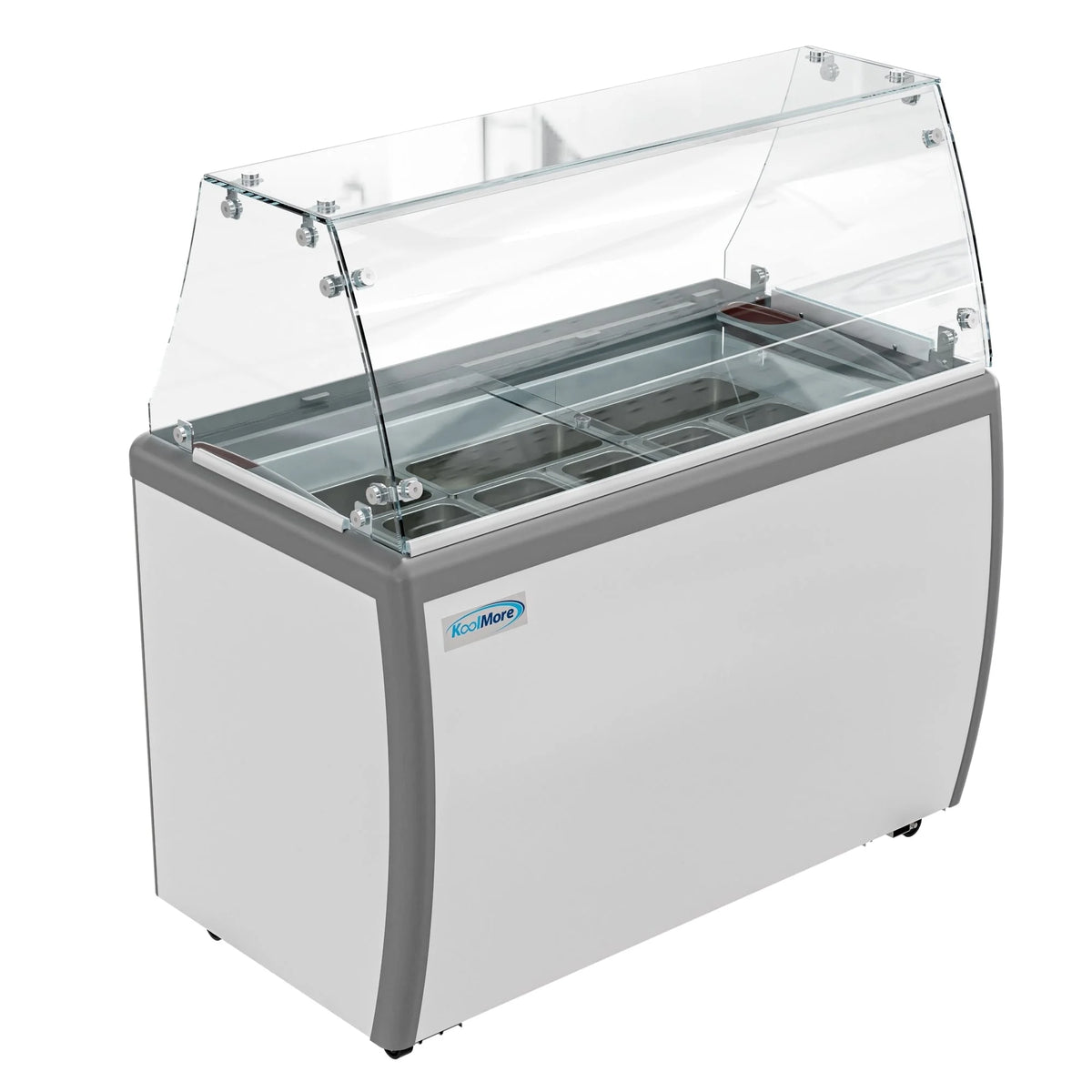 Gelato Dipping Cabinet Display Freezer with Sliding Glass Door and Sneeze Guard 13 cu. ft. C957649