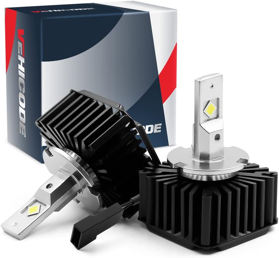D5S LED Headlight Bulb Conversion Kit, 90W 9000Lms 6000K White, 24-CSP Chips, 2 Pack P534820