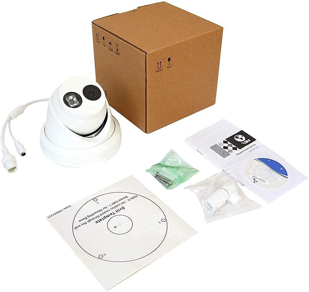 4MP PoE Outdoor Turret IP Camera with 98ft Night Vision, IP67 Waterproof, 256GB Micro SD Storage C2560