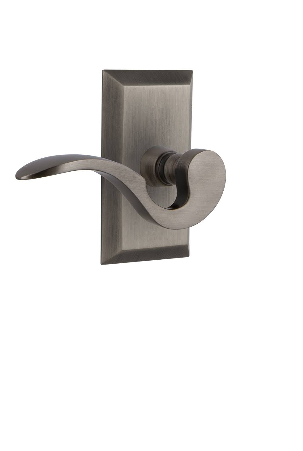 Manor Passage Door Lever Set - Antique Pewter P23672