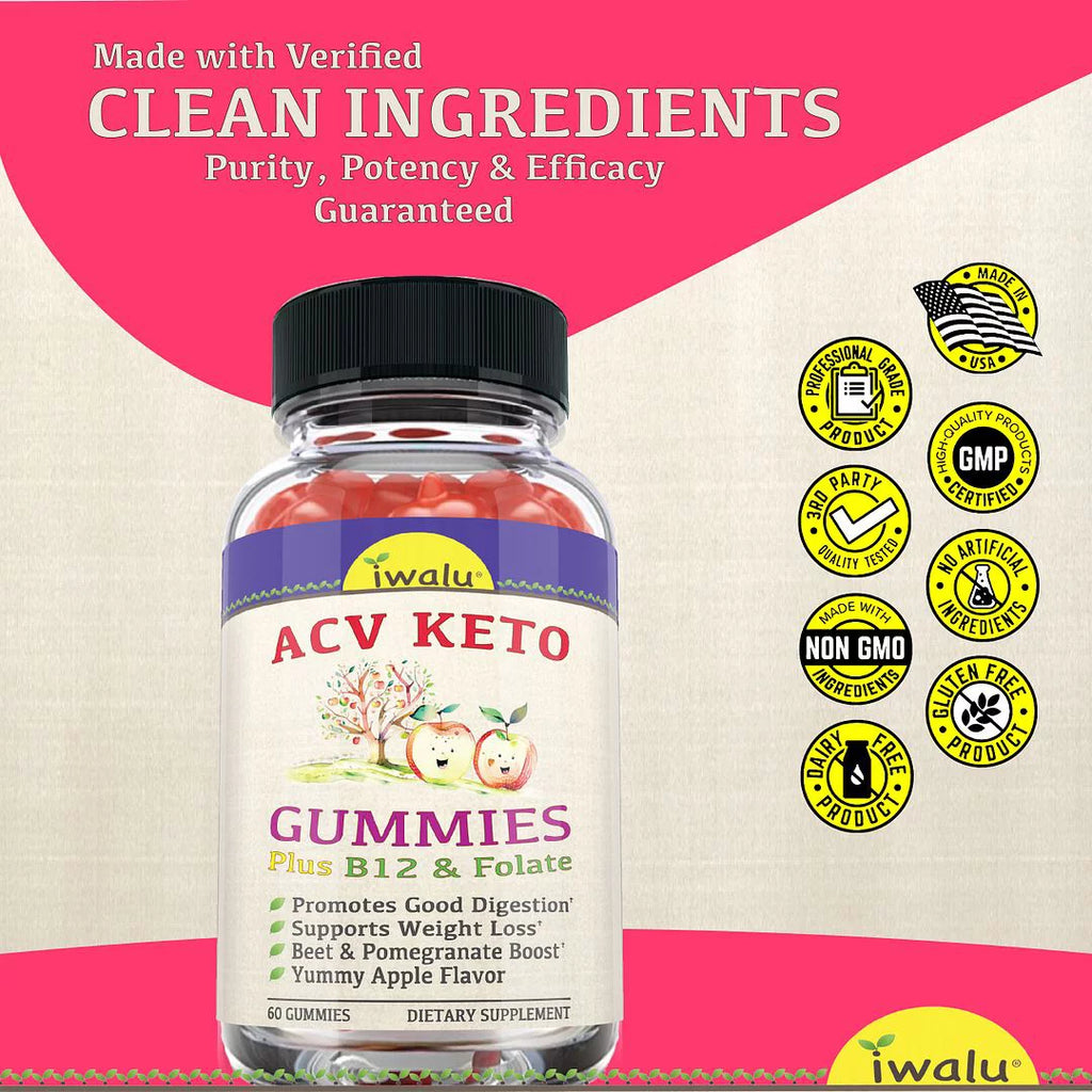 Keto ACV Gummies Digestive Supplement 60 CT V681