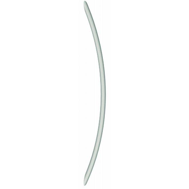 Offset Segment Shape Door Pull with Back to Back Mounting, Bright Brass P4295