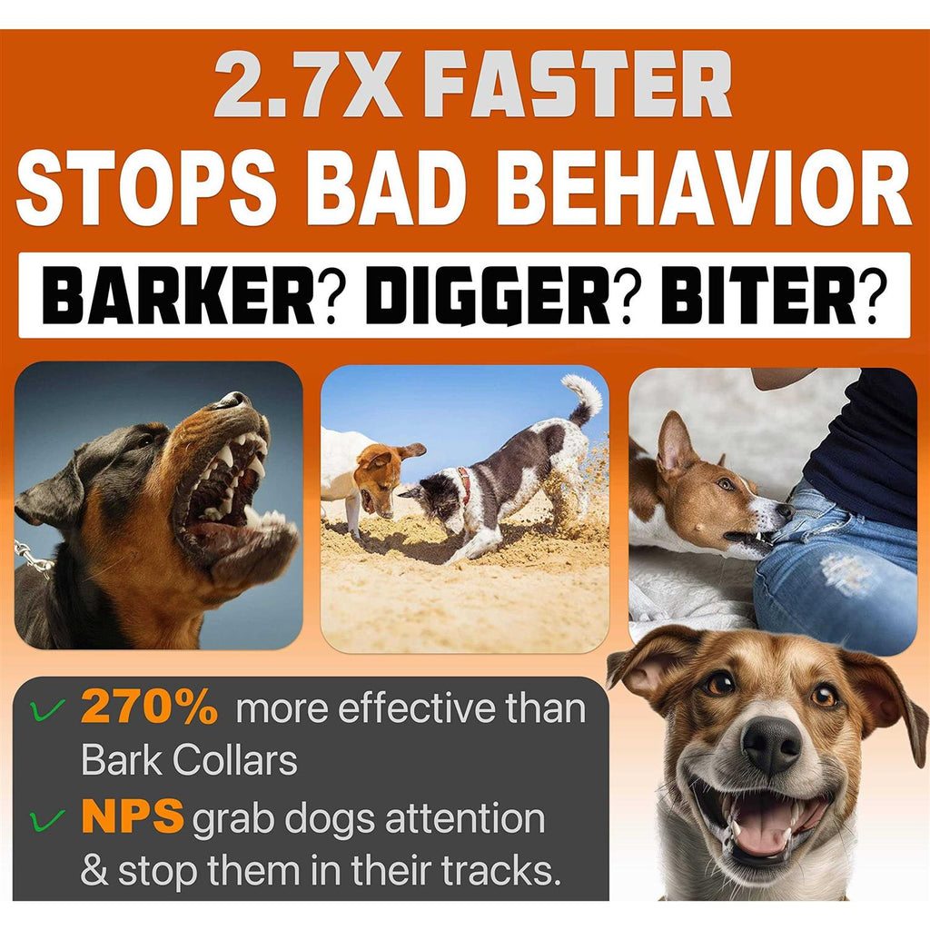 Dog Bark Deterrent Devices with 3X Sonic Emitters 50ft Range Y2388