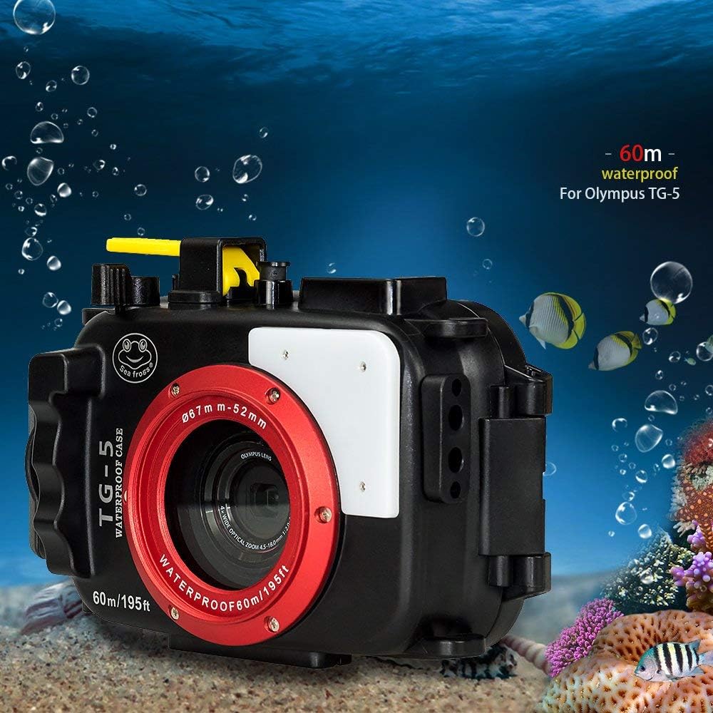 Waterproof Underwater Diving Housing Case for Olympus TG-5 Cameras Y235