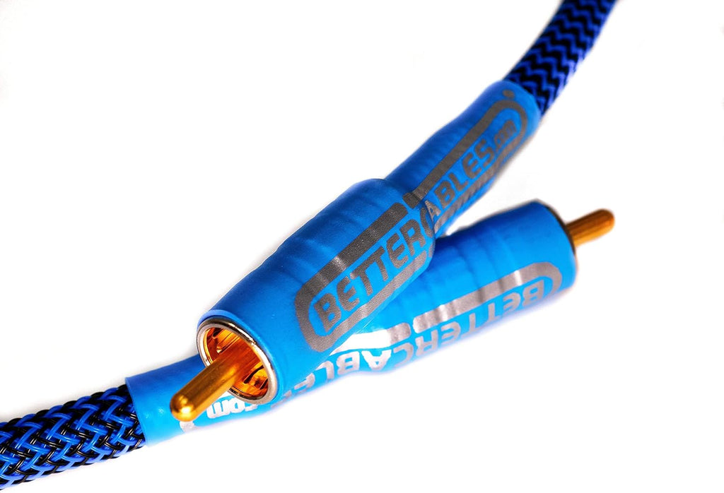 Blue Silver/Copper Hybrid Coaxial RCA Cable 6 Feet R335112