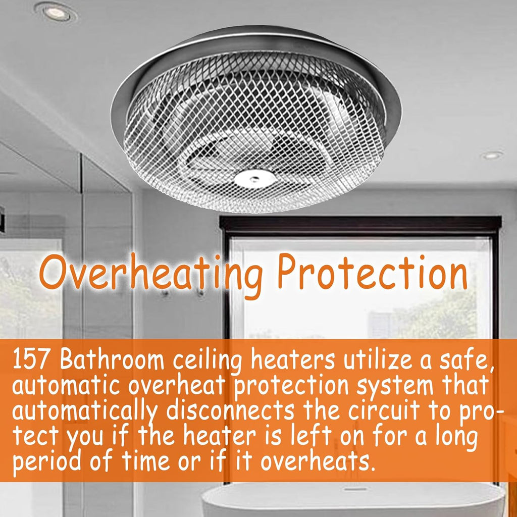 Bathroom Ceiling Heater, 1250W Instant Heat Q148178