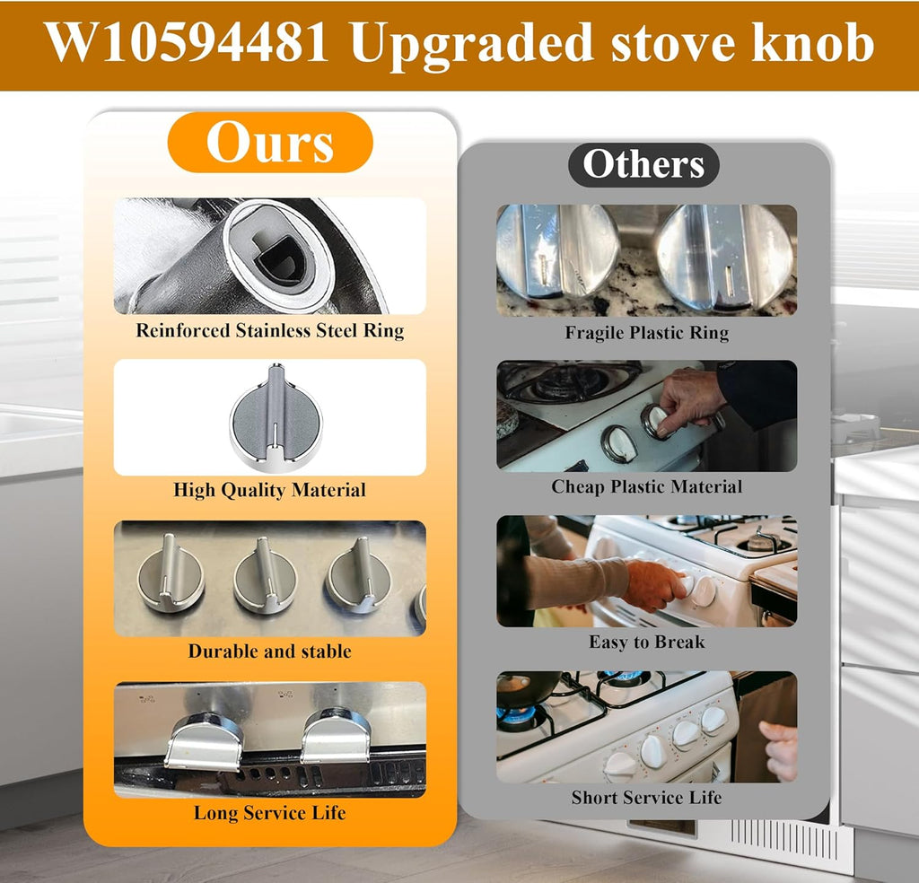 5 Pack Gas Stove Range Knobs U611367