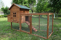 Wooden Chicken Coop with Nesting Box and Ramp F93035
