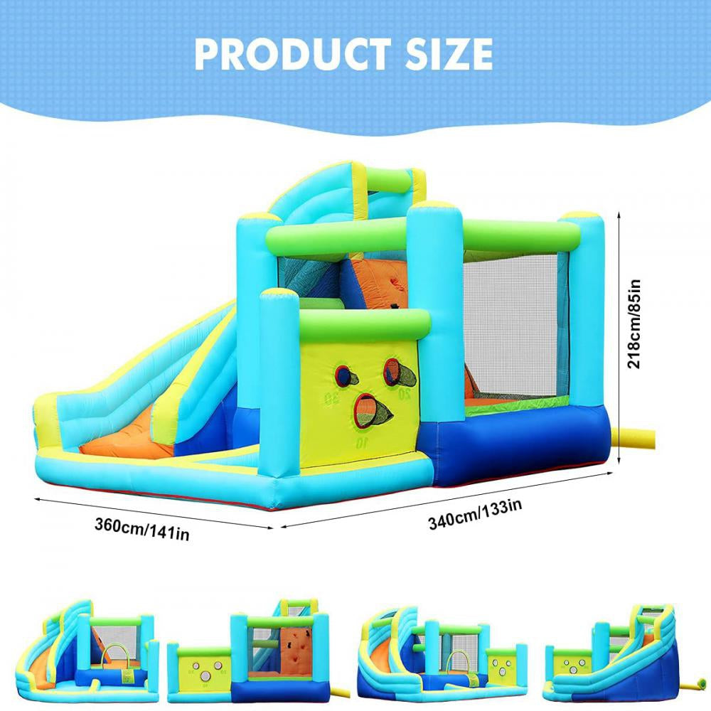 Kids Inflatable Bounce House Ball Pit Play Slide With Blower G4200