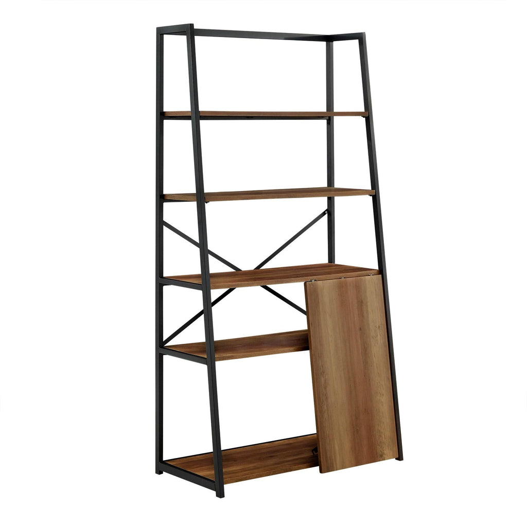 Folding Desk with Bookcase U5117