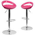 Pink Bar Stool Set of 2 E75087