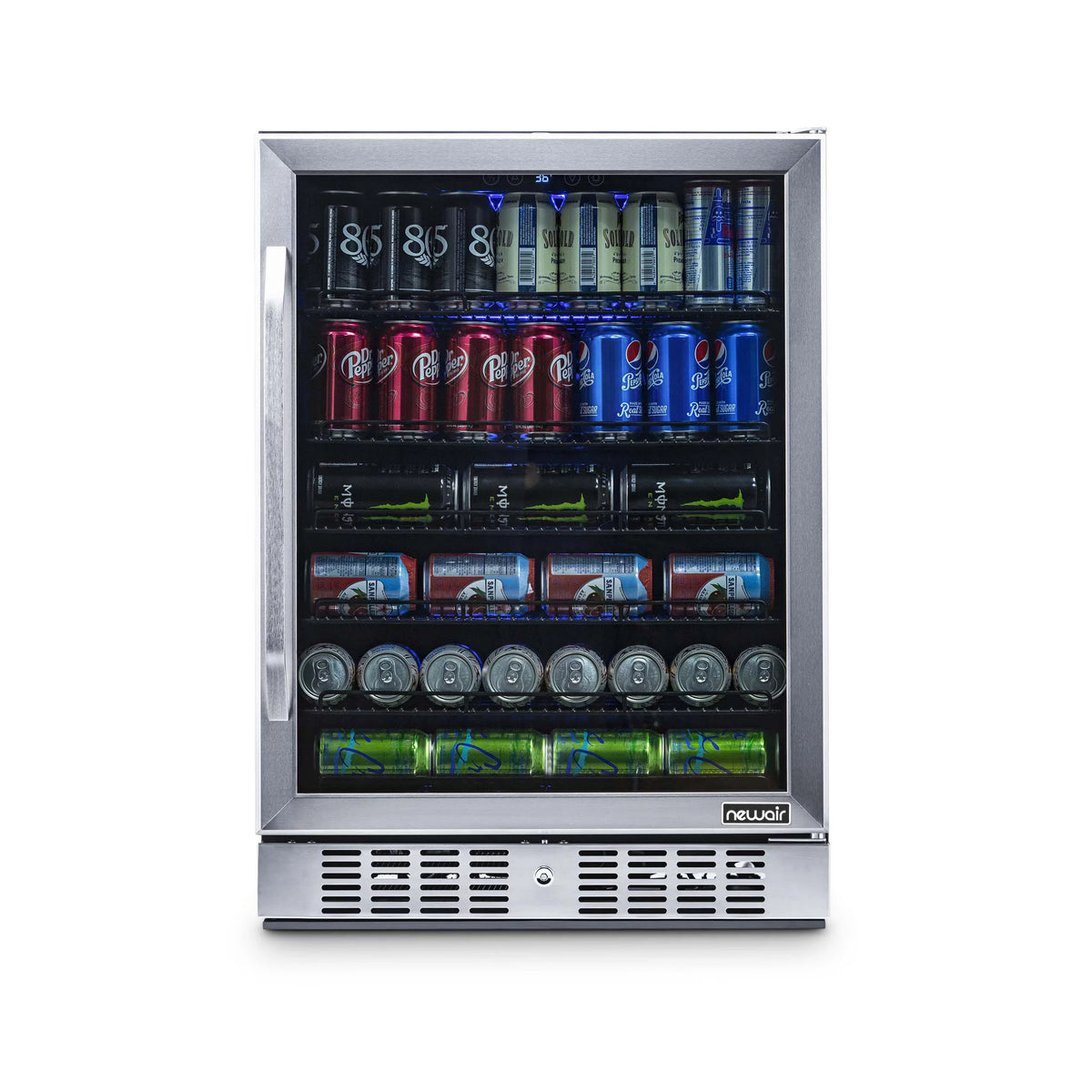 177 Can Stainless Steel Beverage Refrigerator J172