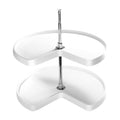 Kidney Shape 2 Shelf Corner Lazy Susan D76108