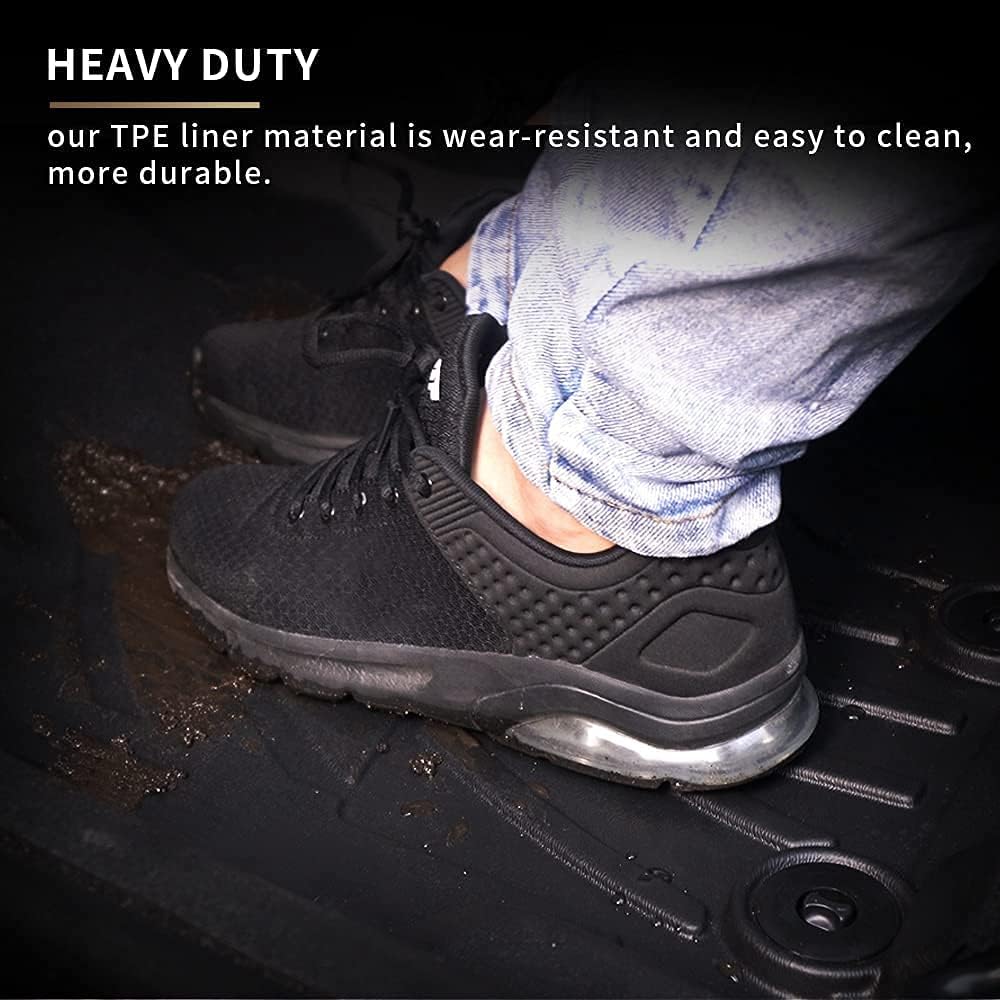 All Weather Car Floor Mats Front & 2nd Seat Floor Liners E9746
