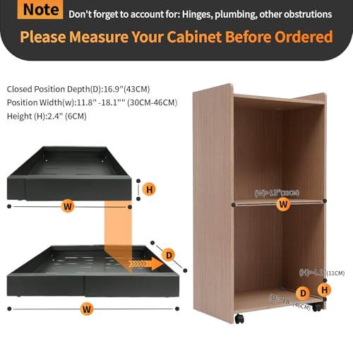 Gray Expandable Heavy Duty Slide Out Drawers B147