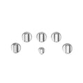 Brushed Stainless Gas Cooktop Knob Kit L9650