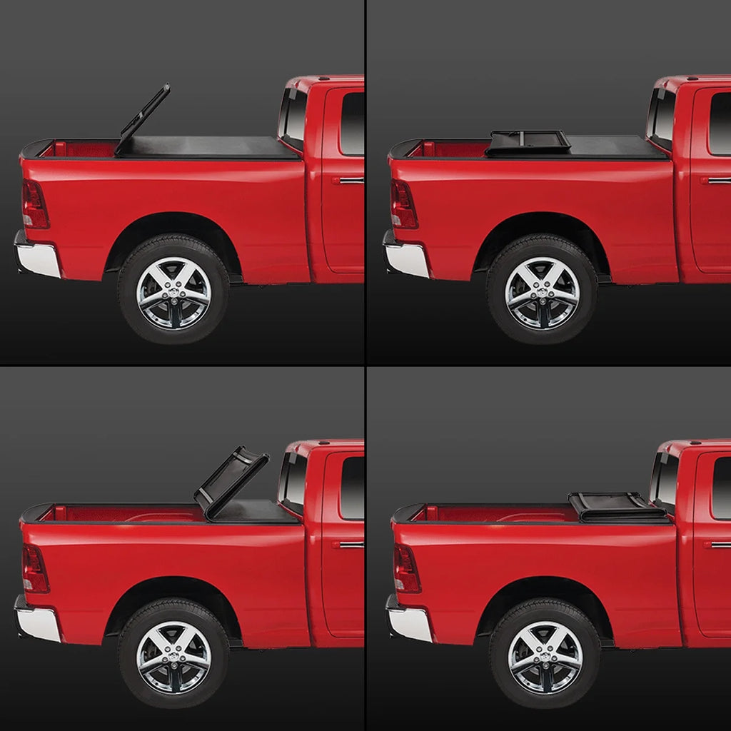 Tri-Fold Soft Top Tonneau Cover for Toyota Tundra 6.5' Bed D4896