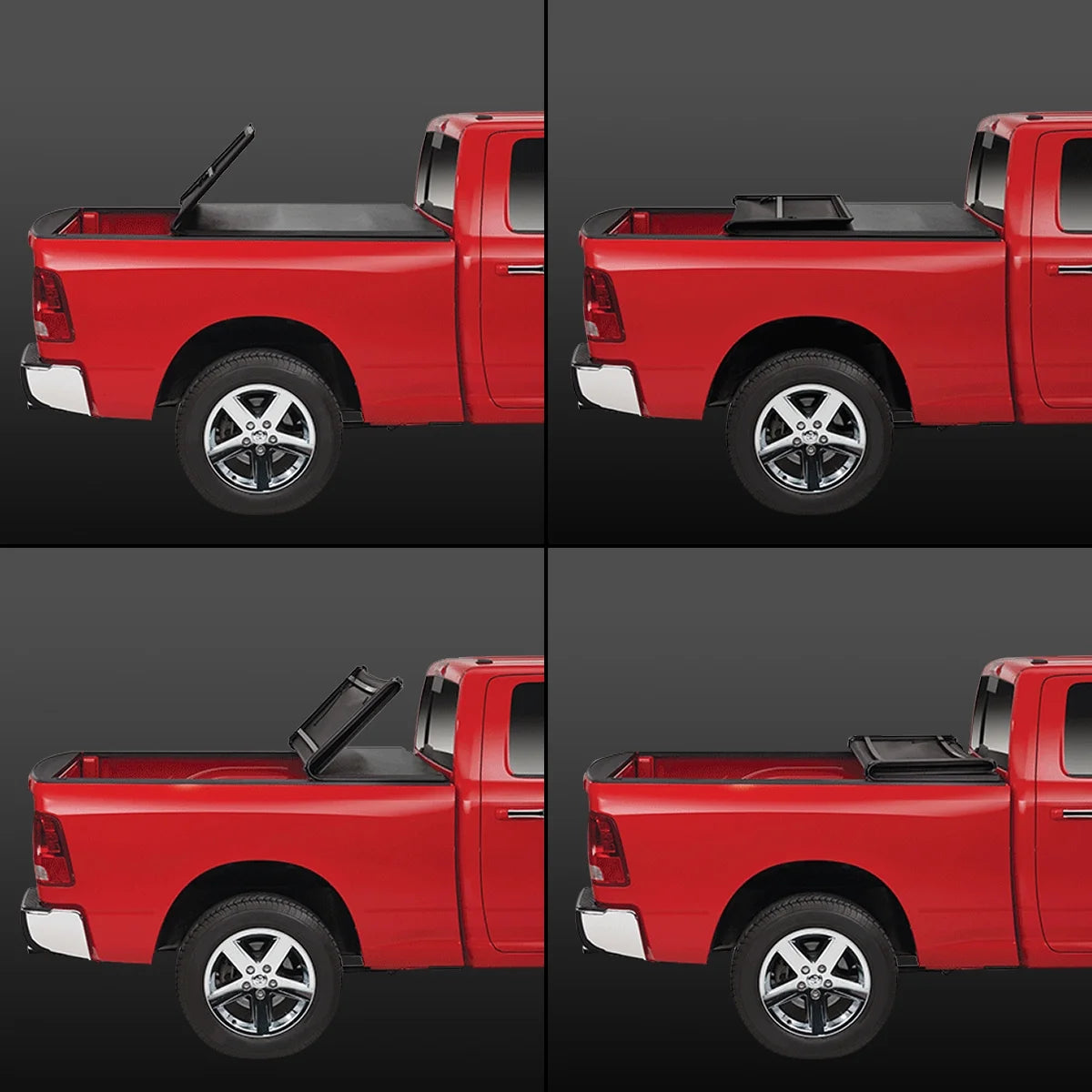 Tri-Fold Soft Top Tonneau Cover for Toyota Tundra 6.5' Bed D4896