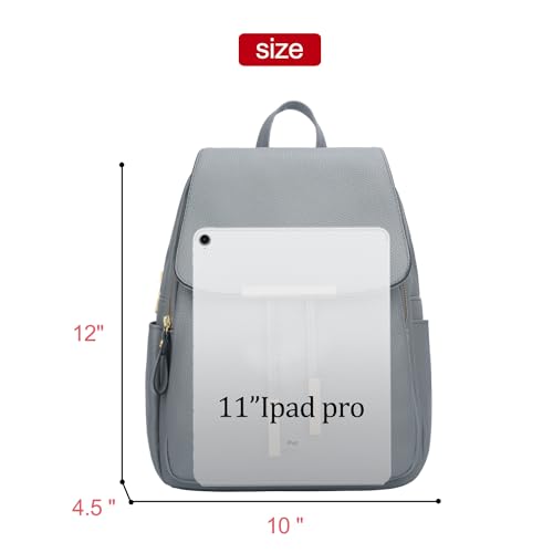 Quilted Leather Backpack Purse (Pink) R35594