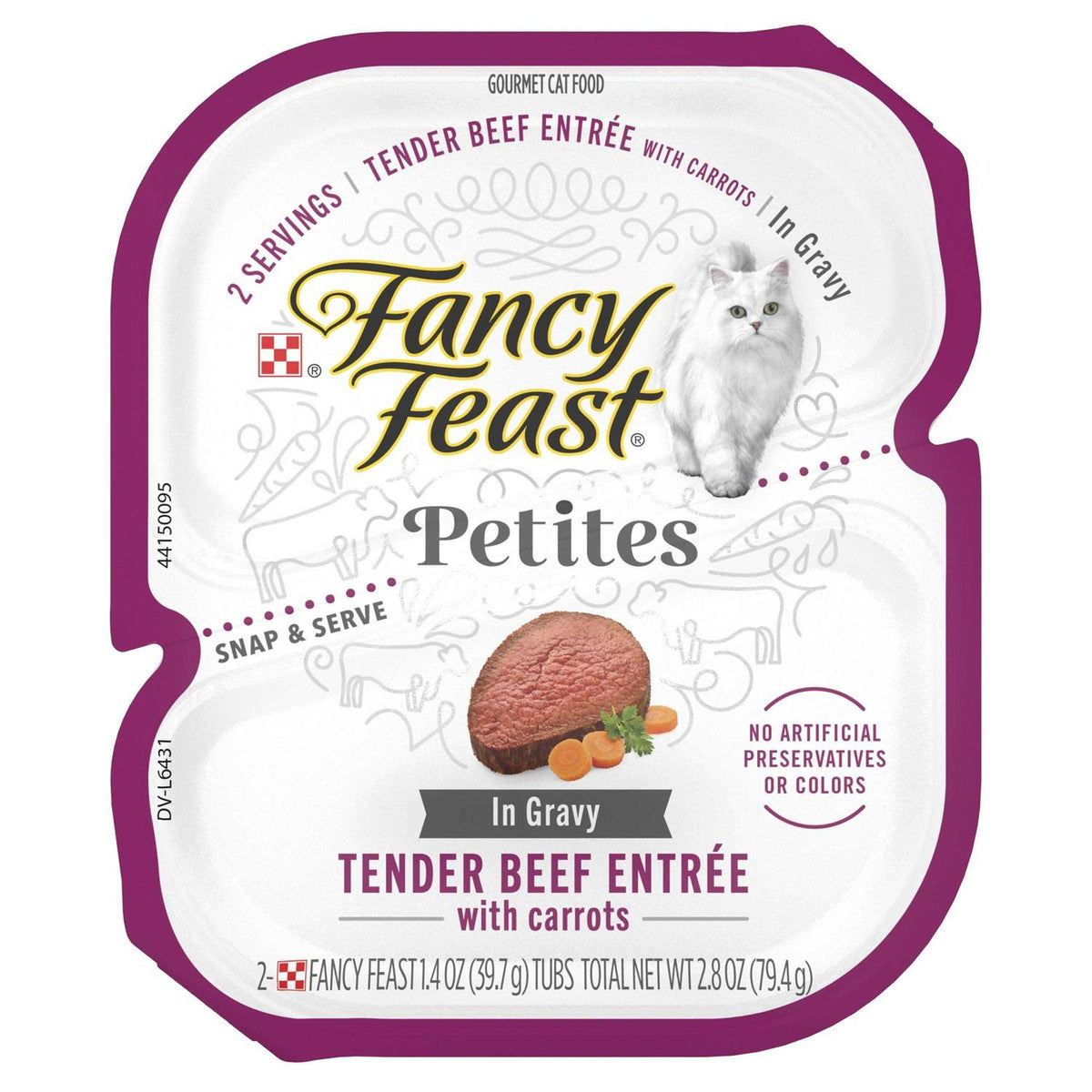 Wet Cat Food Tender Beef with Carrots L3258