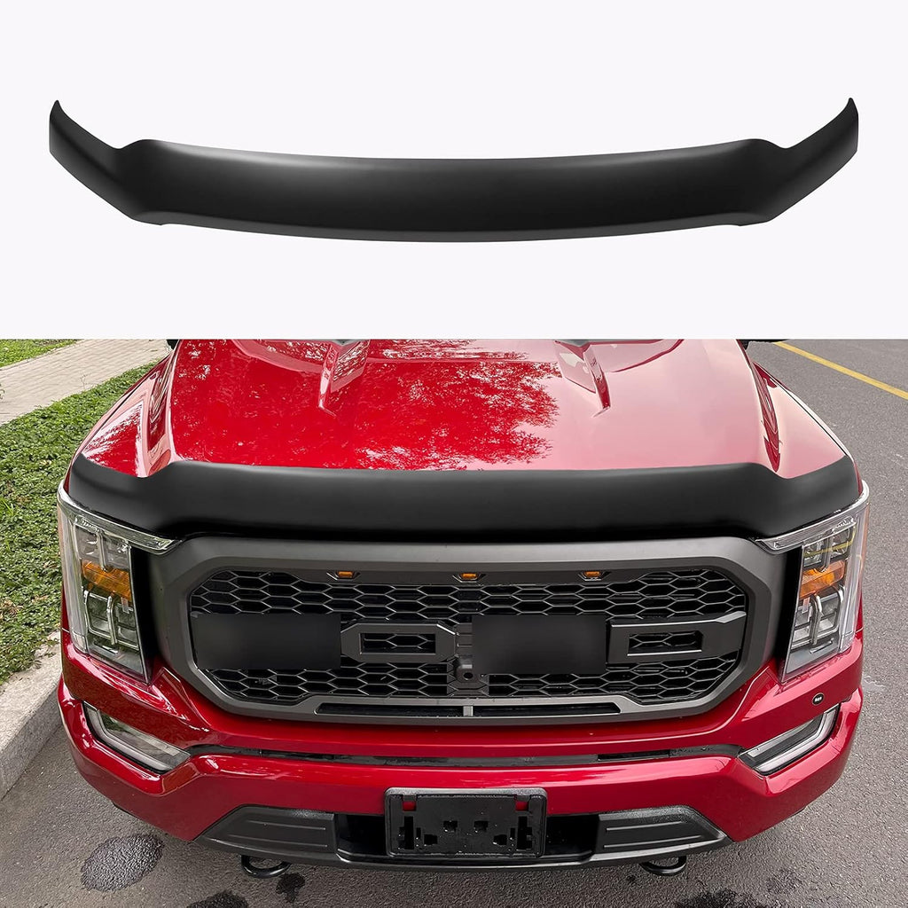 Glossy Carbon Fiber Hood Deflector for Ford F150 V791275