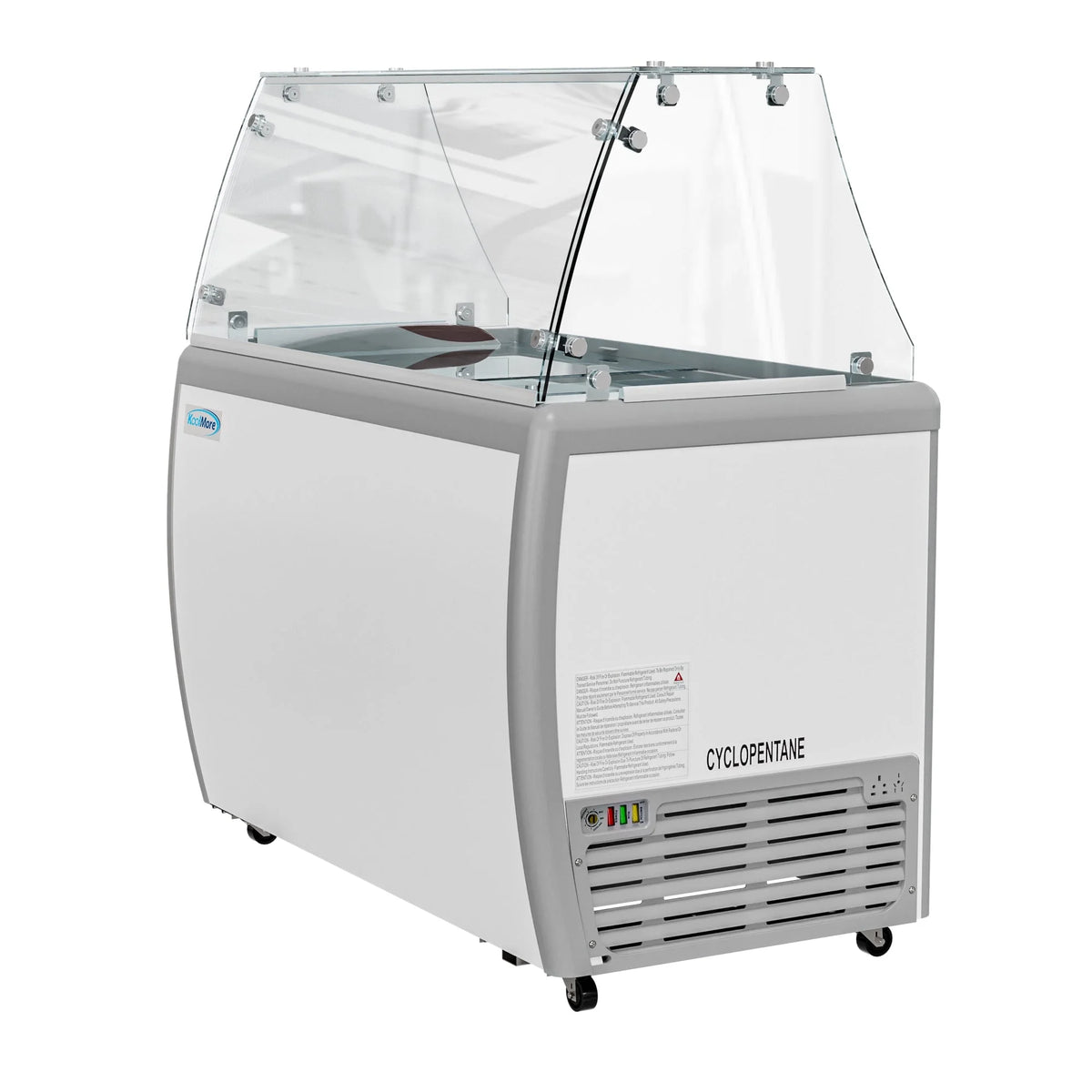 Gelato Dipping Cabinet Display Freezer with Sliding Glass Door and Sneeze Guard 13 cu. ft. C957649