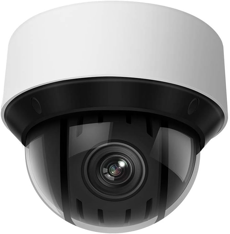 4MP Outdoor PTZ IP Camera Dome, 4X Optical Zoom, 66ft IR Night Vision, H.265+, IP66 H44264