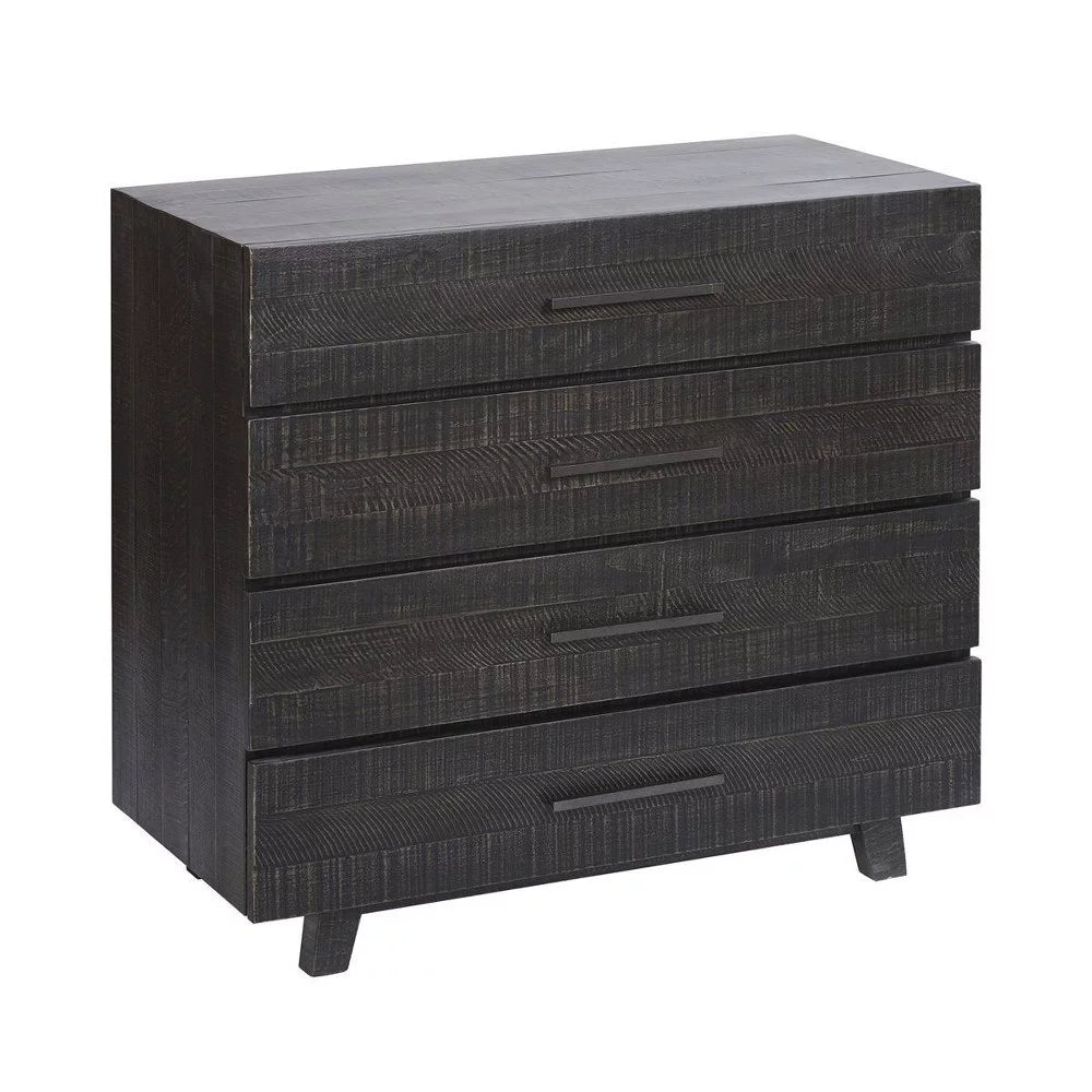 42 inch 4-Drawer Chest Antique Black Finish J128618