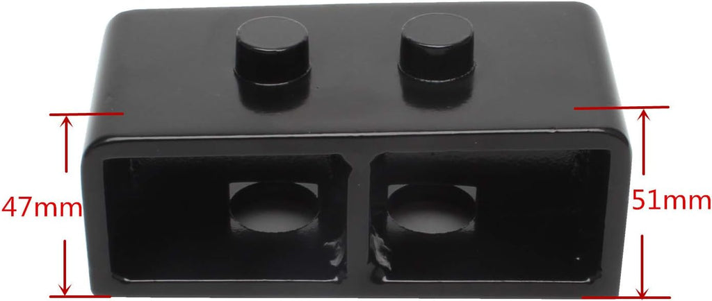 2'' Rear Leveling Lift Kit Block with U Bolts Pack of 2 U59064