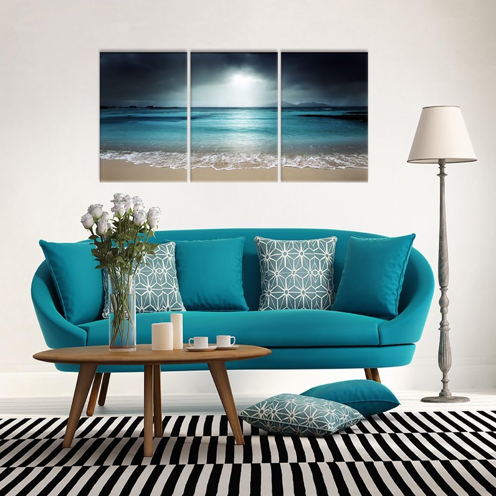 Blue Sea Canvas Wall Art T858
