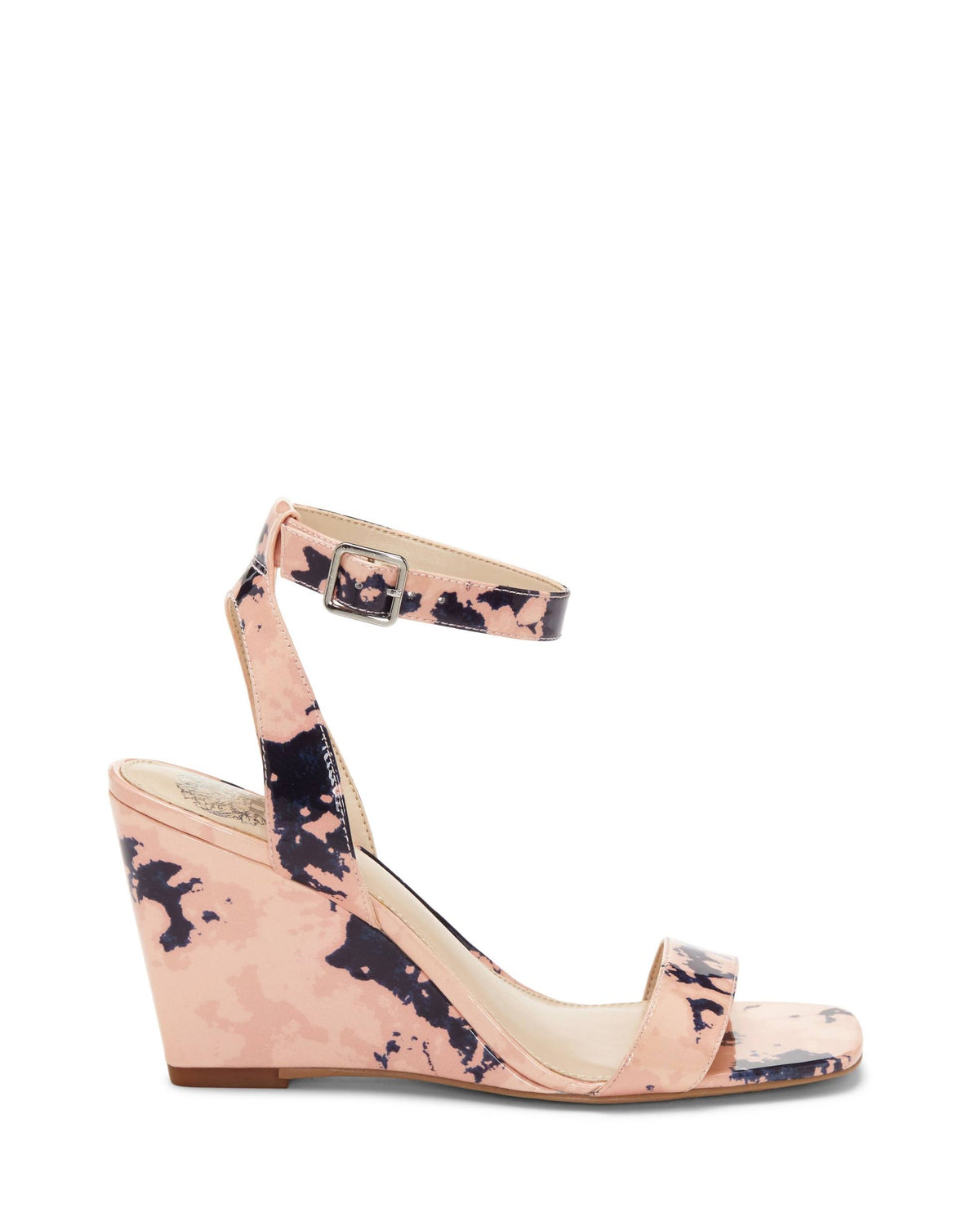 Leather Square-Toe Wedges U92453