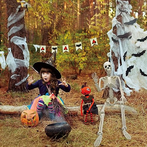 5.9FT Plastic Full Size Human Skeleton with Movable Joints O4896