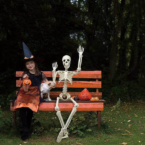 5.9FT Plastic Full Size Human Skeleton with Movable Joints O4896