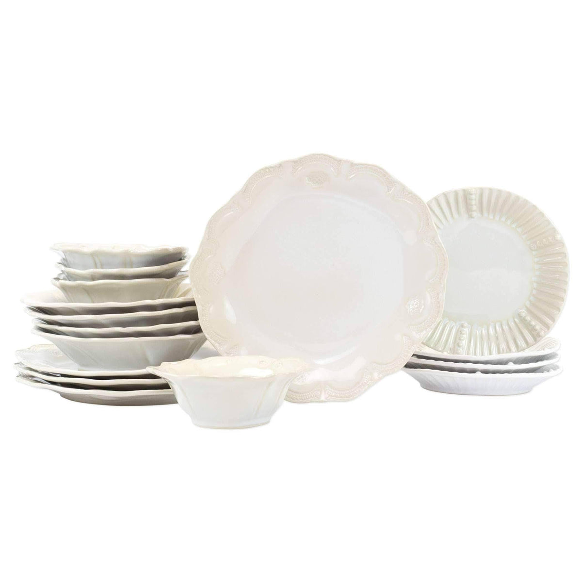 16-Piece Aqua Stone Place Setting C3083