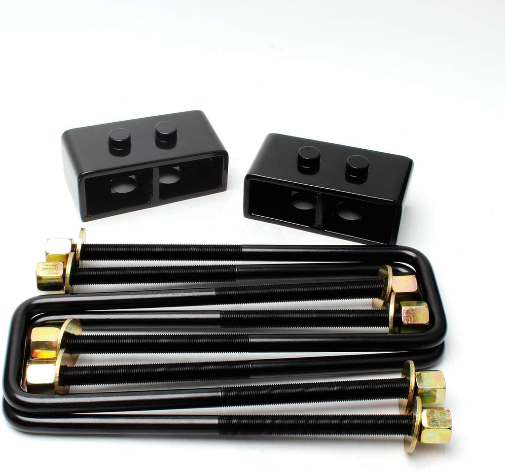 2'' Rear Leveling Lift Kit Block with U Bolts Pack of 2 U59064