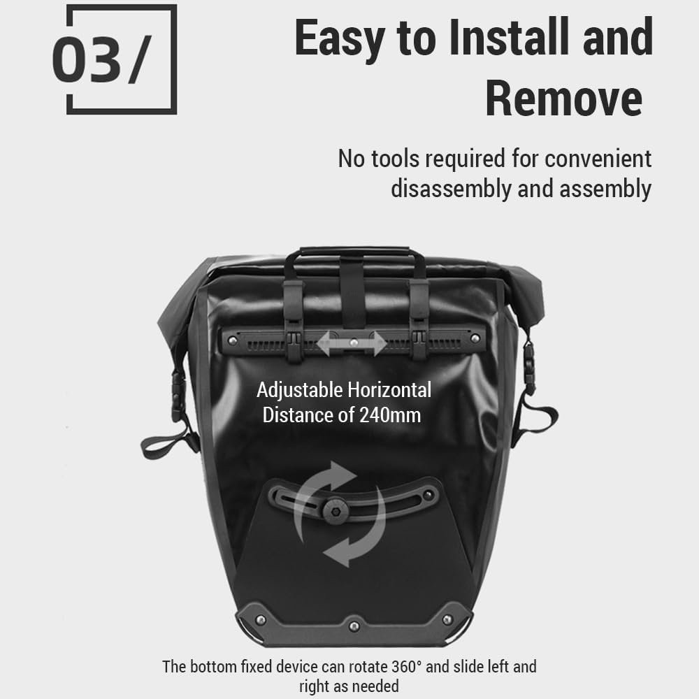 32L Waterproof Bike Pannier Bag N86297