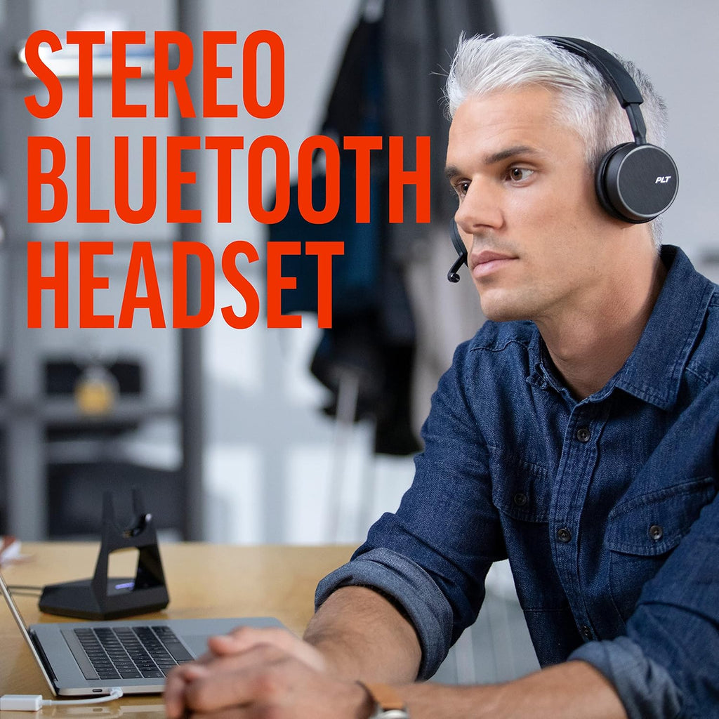 Bluetooth Single-Ear Monaural Headset with Charge Stand W8164