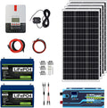 2.5KWH 12V LiFePO4 100Ah Solar Power Kit with 400W Mono Solar Panels, 30A MPPT Charge Controller, 3KW Pure Sine Wave Inverter S88952